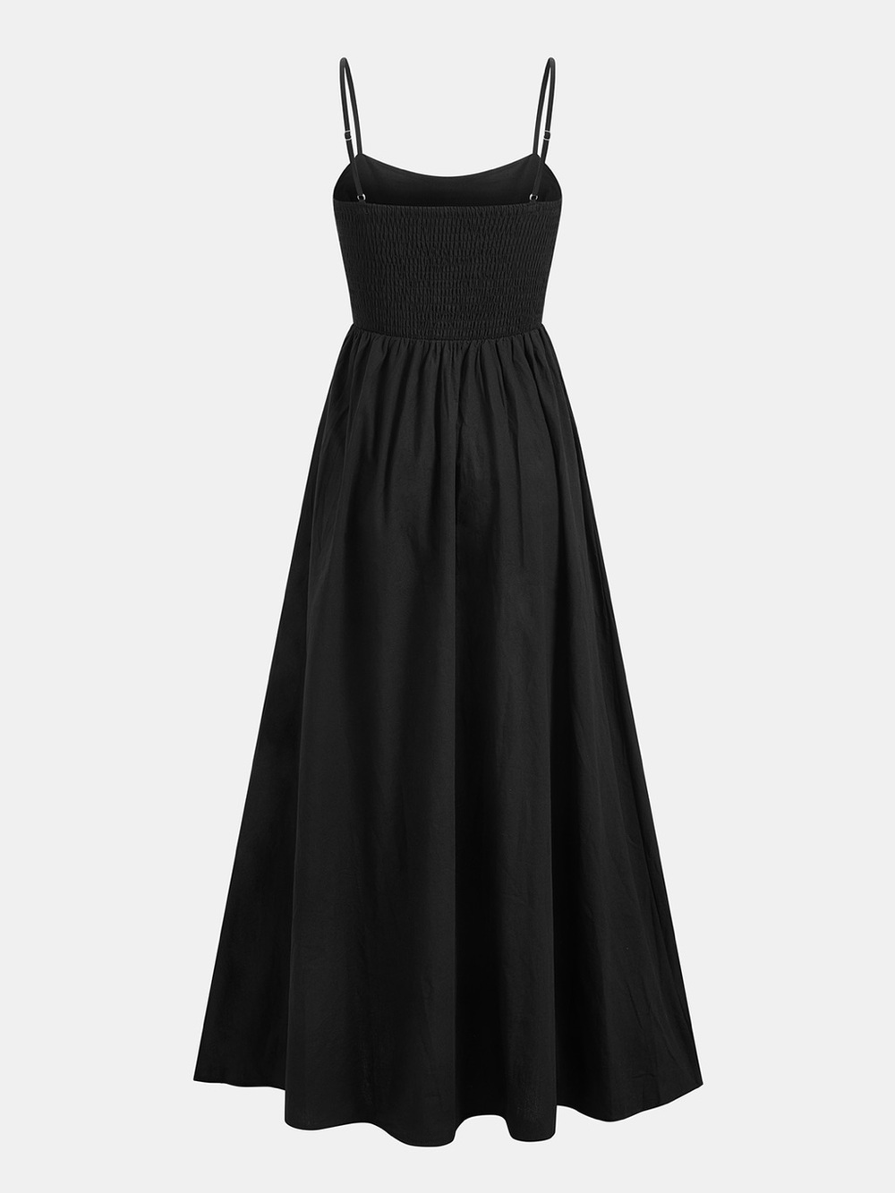 Commense Cotton Sleeveless Pockets Cutout Long Dress in Black size Small. NWT - Picture 5 of 7